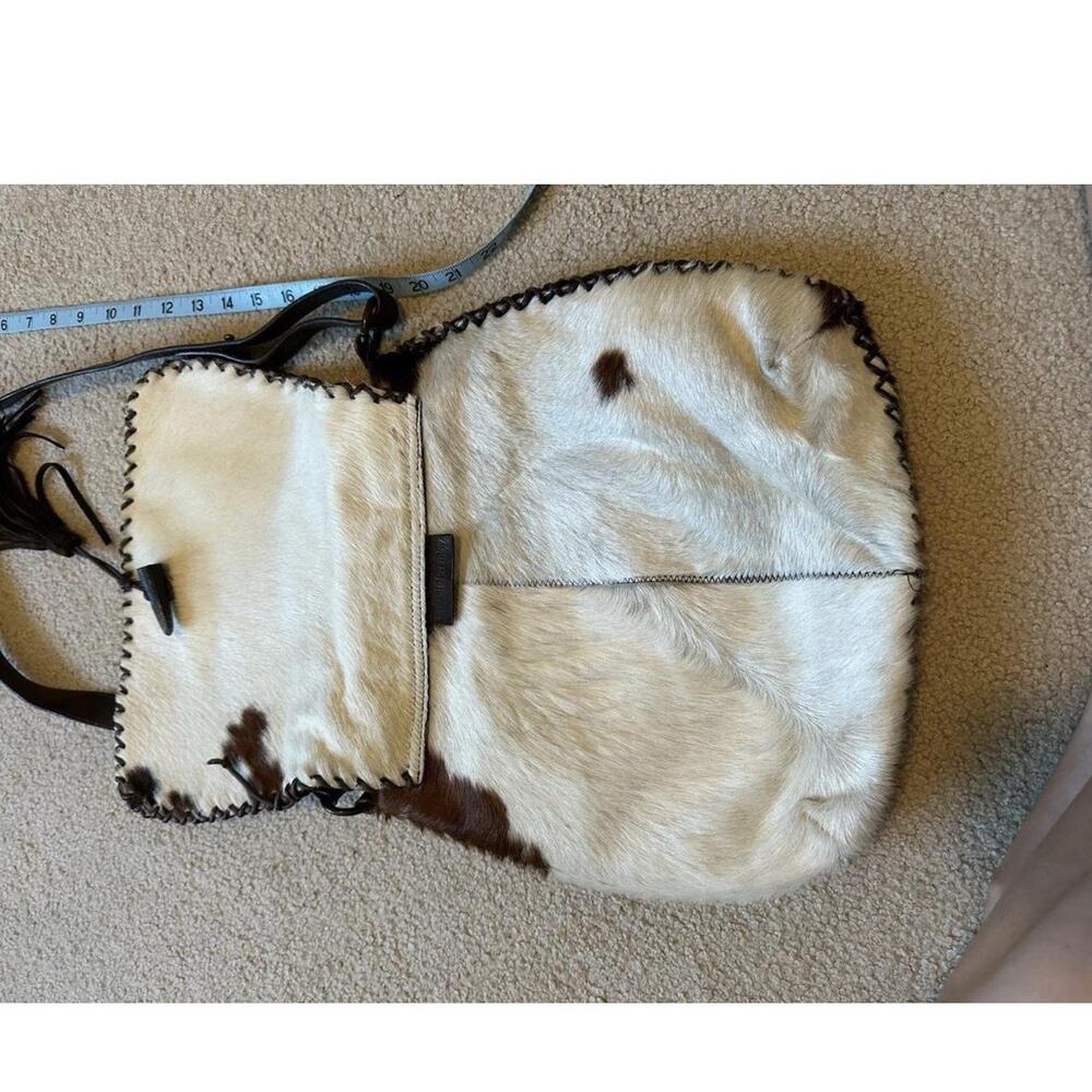 Russell & Bromley Designer Cowhide Leather Satchel Crossbody Cowboy Western Bag - Picture 8 of 8